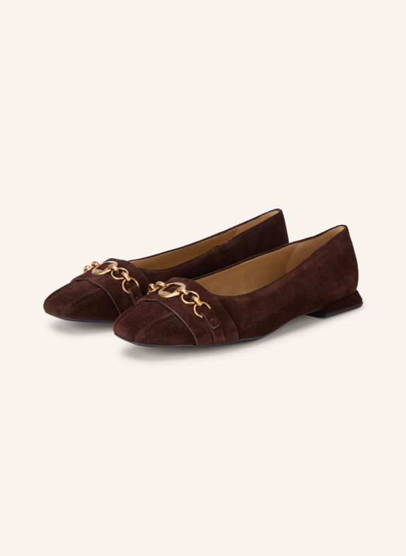 Högl Ballerinas DARK BROWN / GOLD