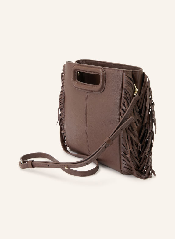 maje Handtasche DUNKELBRAUN / GOLD