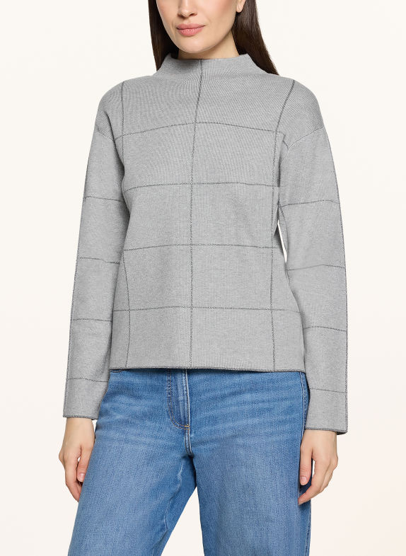Betty Barclay Sweater with glitter yarn GRAY / PLATINUM