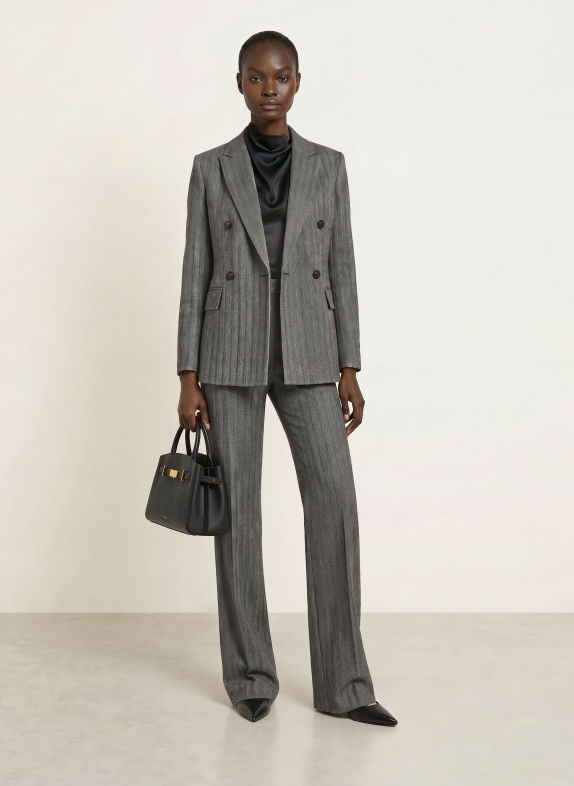 Max Mara STUDIO Blazer CRESTA SCHWARZ / WEISS