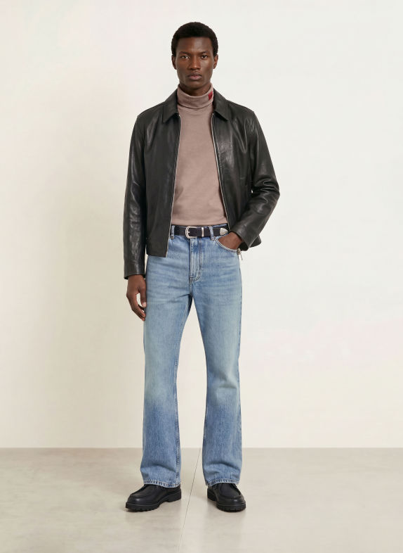 HUGO DEROLLO Turtleneck top TAUPE