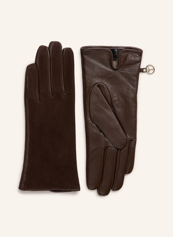 JOOP! Lederhandschuhe DUNKELBRAUN