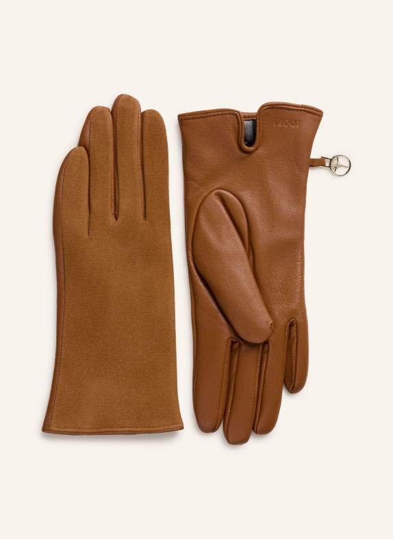 JOOP! Lederhandschuhe COGNAC