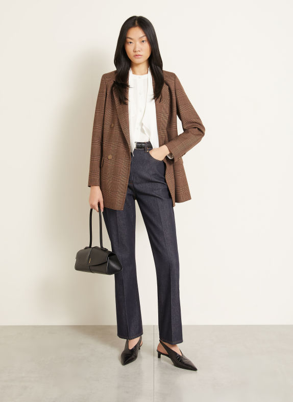 Max Mara Blazer long ASTRALE CHAMEAU / MARRON FONCÉ