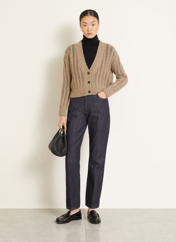 Max Mara Strickjacke ZAINO aus Cashmere CAMEL