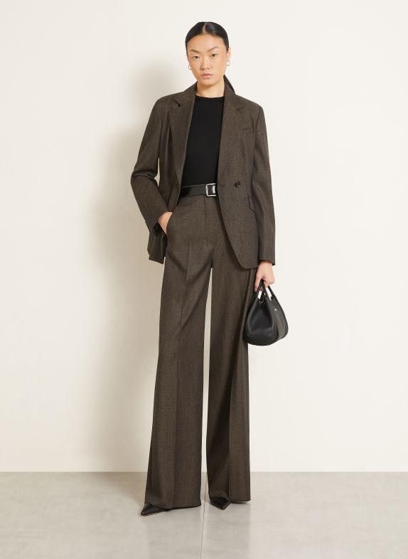 Max Mara Pantalon palazzo CAMPO NOIR