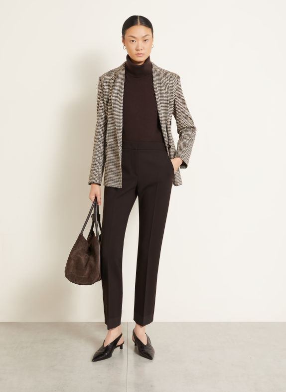 Max Mara Pantalon ACINO MARRON FONCÉ
