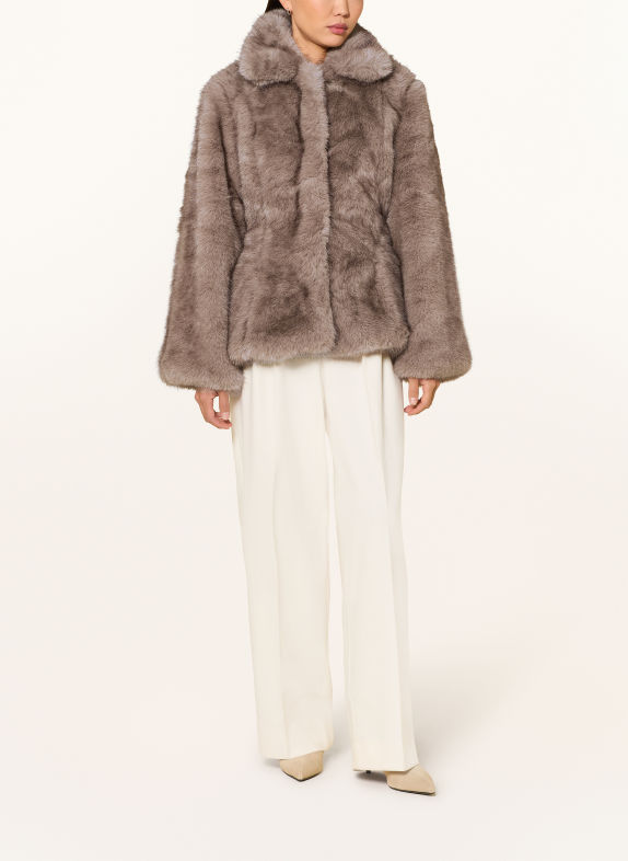 NEO NOIR Kunstfell-Jacke ARIELLA TAUPE