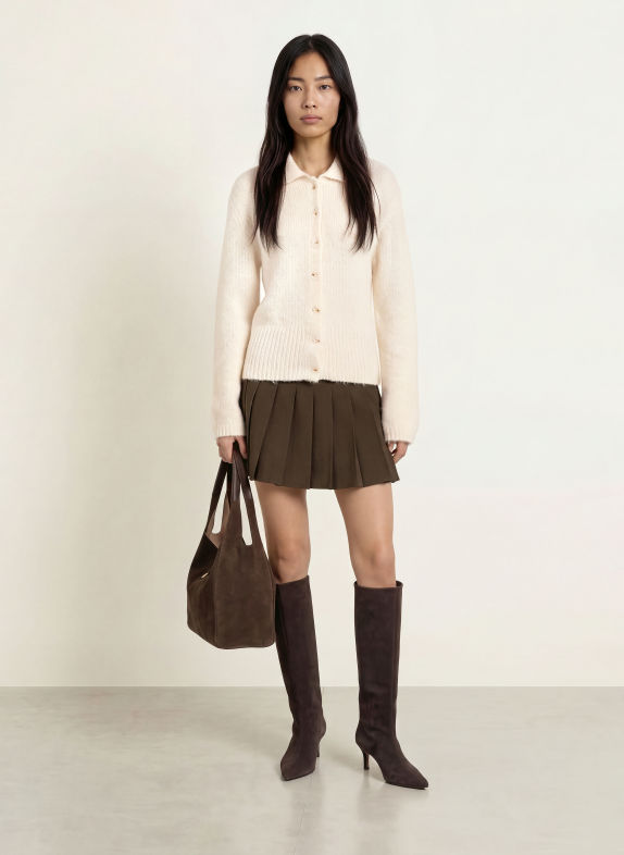 NEO NOIR Strickjacke RAMERA CREME