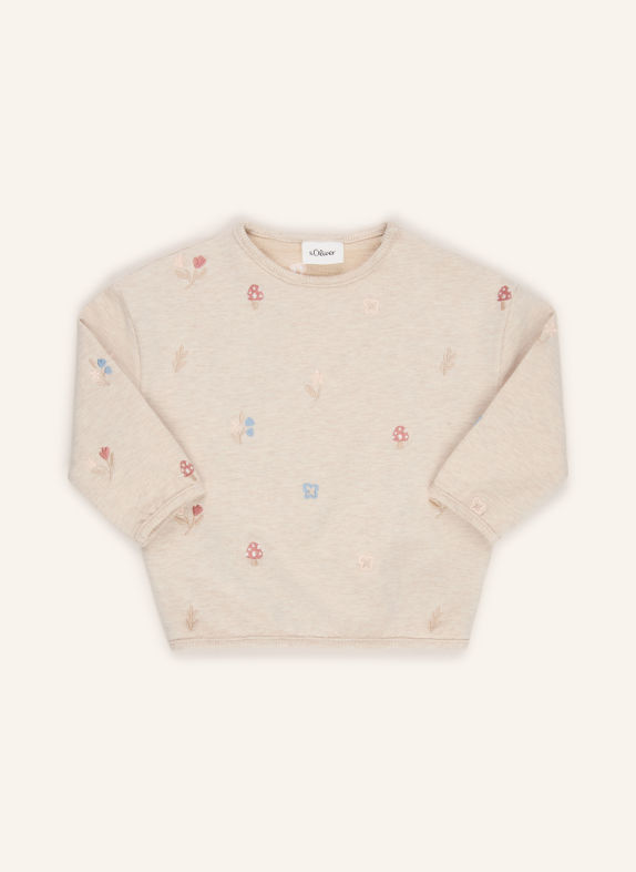 s.Oliver RED Sweatshirt BEIGE / ROSÉ / HELLBLAU