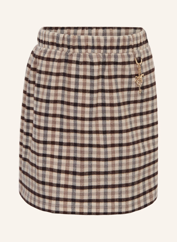 s.Oliver RED Flanellen rok MARRON FONCÉ / BEIGE