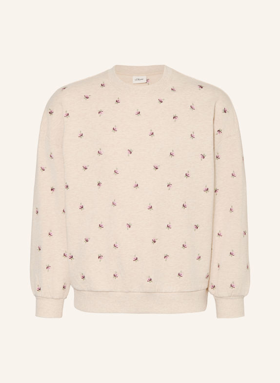 s.Oliver RED Sweatshirt BEIGE / ROSÉ / LICHTGROEN