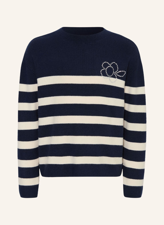 s.Oliver RED Trui met sierstenen DONKERBLAUW / WIT