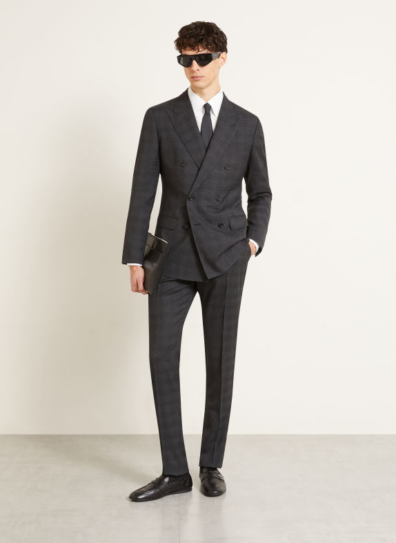 DOLCE & GABBANA Anzug Extra Slim Fit DUNKELGRAU / HELLGRAU