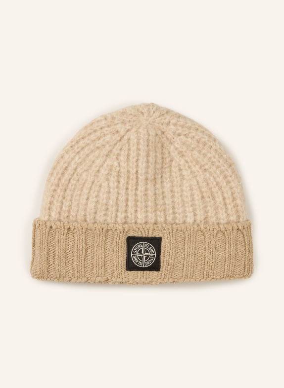 STONE ISLAND Bonnet en alpaga BEIGE / MARRON CLAIR