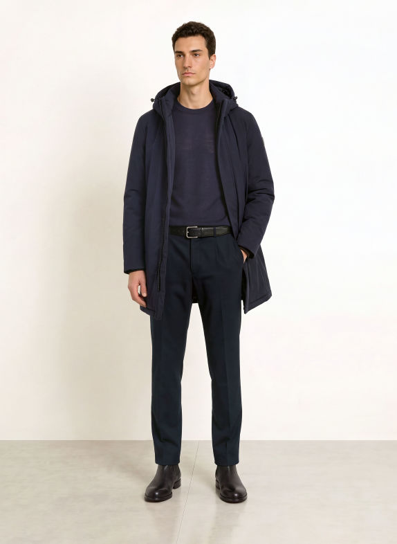 BOSS Manteau CRAULER BLEU FONCÉ