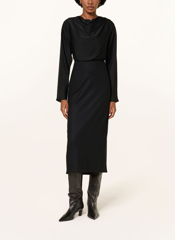 windsor. Dress made from a mix of materials BLACK