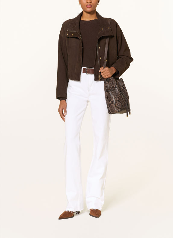 GIANNI CHIARINI Beuteltasche SIENNA mit Pouch BRAUN / DUNKELBRAUN / BEIGE