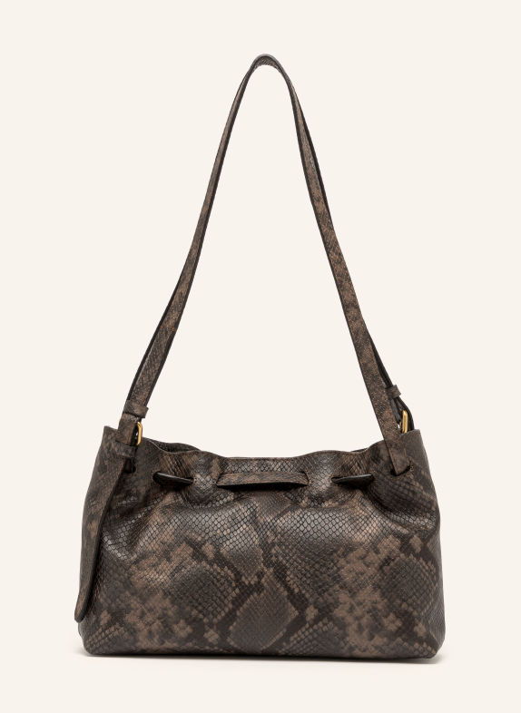GIANNI CHIARINI Handtasche MIMI MEDIUM DUNKELBRAUN / GOLD