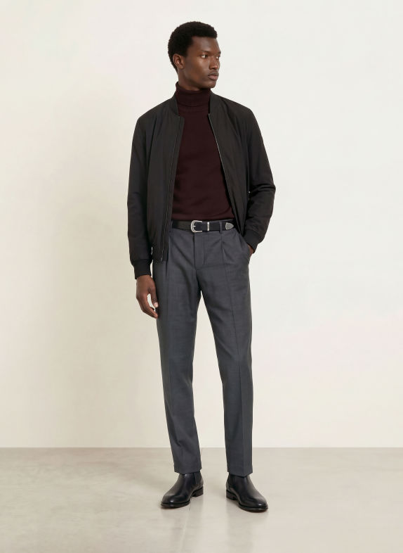 CINQUE Rollkragenpullover CINICK DUNKELLILA