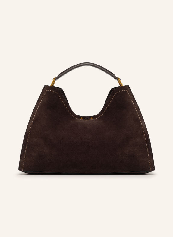 GIANNI CHIARINI Handtas AURORA MEDIUM met Pouch MARRON FONCÉ / GOUD