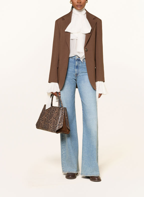 GIANNI CHIARINI Handtas AMAL MEDIUM MARRON FONCÉ / LICHTBRUIN