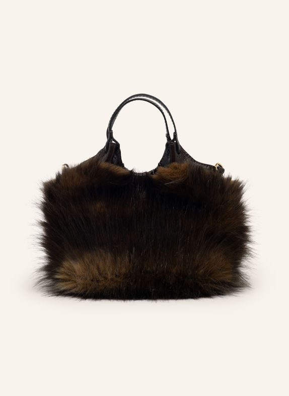 GIANNI CHIARINI Handtasche DUA SMALL BRAUN / SCHWARZ