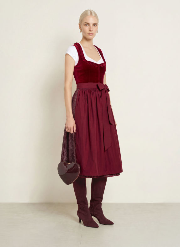 ALISSA BY KINGA MATHE Dirndl TARA DUNKELROT / ROSA