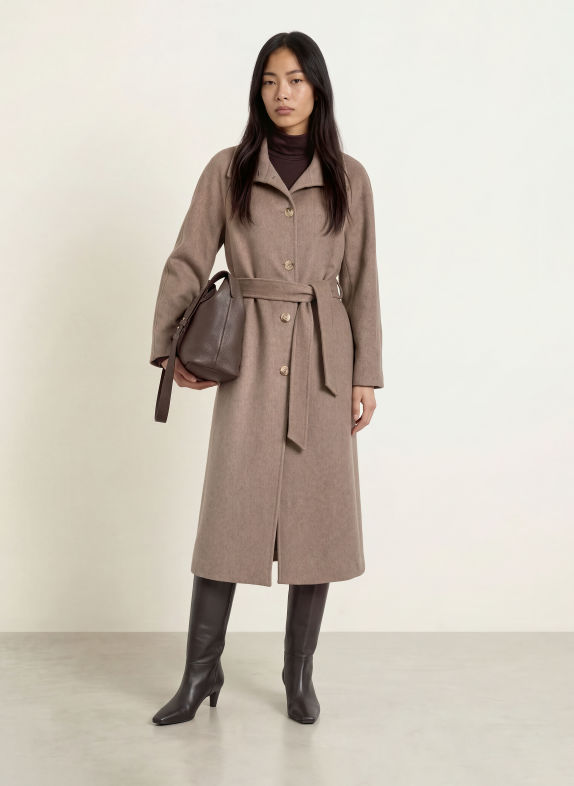 JOOP! Wollmantel CAECILIA TAUPE