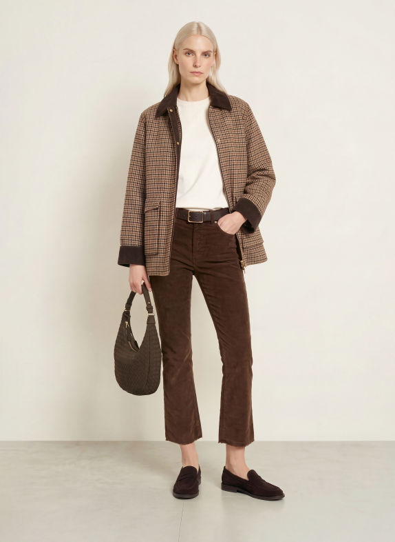 nine:inthe:morning Pantalon en velours côtelé ENDLESS MARRON FONCÉ