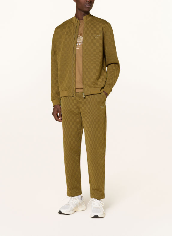 BOSS Bluza rozpinana ICONS 70 BRĄZOWY