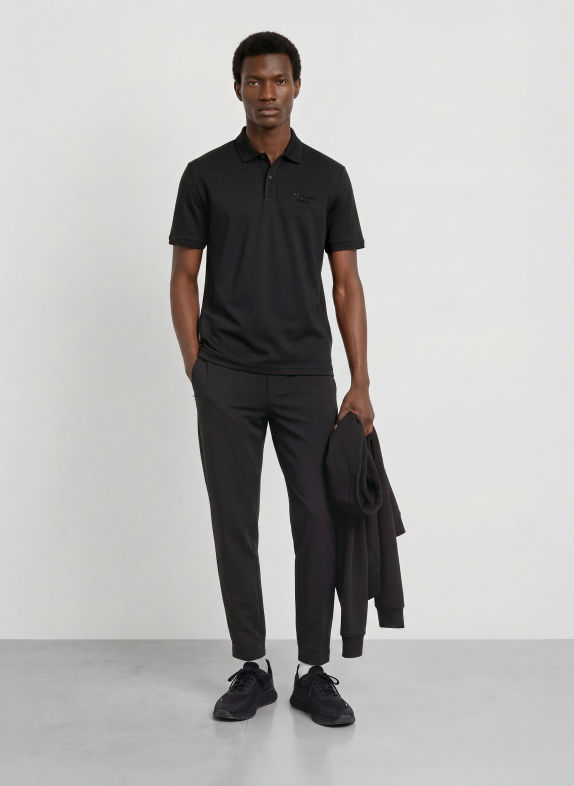 BOSS Jersey-Poloshirt ICONS70 Regular Fit SCHWARZ