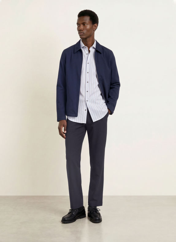 PAUL Chino coupe large BLEU FONCÉ