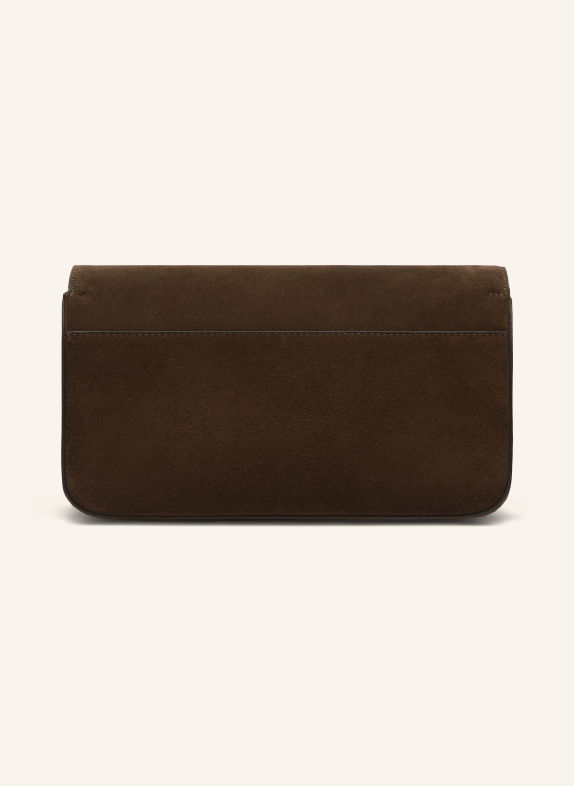 DEMELLIER Schoudertas THE NEW YORK MARRON FONCÉ / GOUD