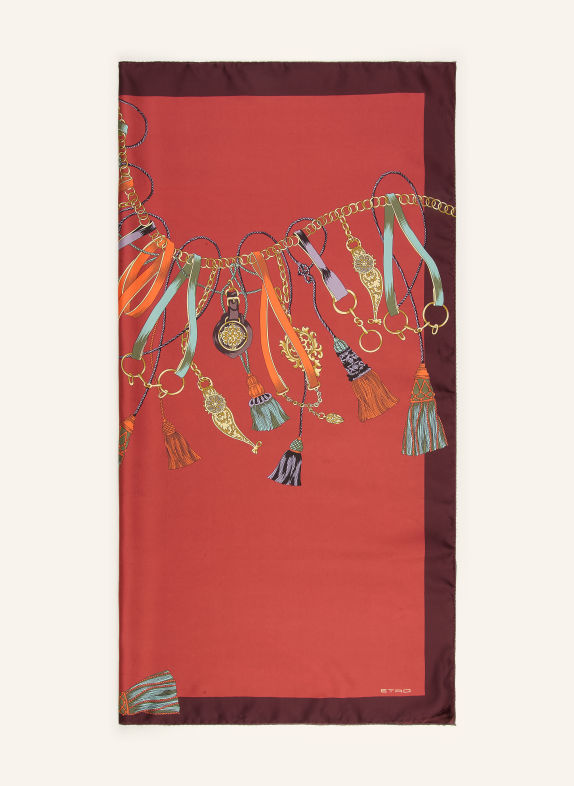 ETRO Seidentuch ROT / DUNKELROT
