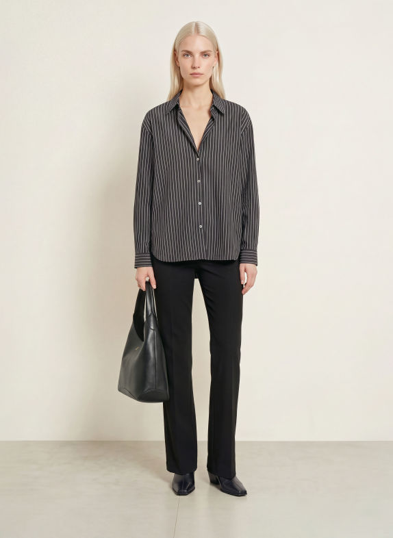 CINQUE CITARINA Shirt blouse DARK GRAY / WHITE