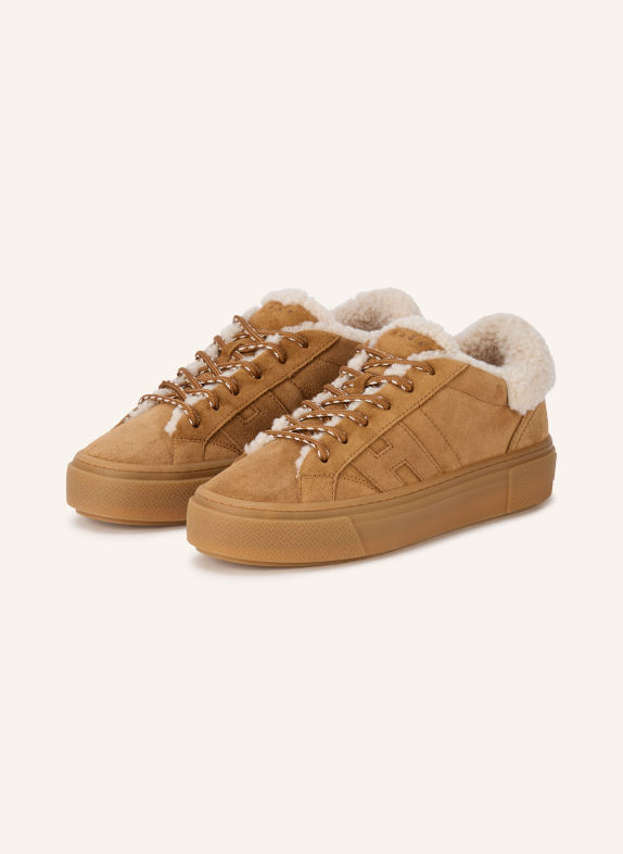 HOGAN Sneaker H705 CAMEL / CREME