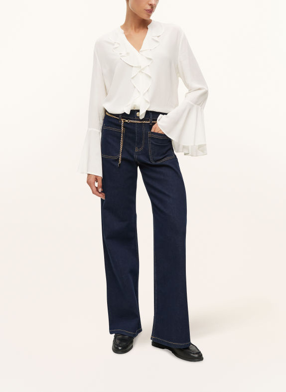 s.Oliver BLACK LABEL Blusenshirt mit Volants WEISS