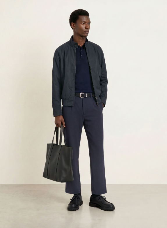 PAUL Polo en maille BLEU FONCÉ