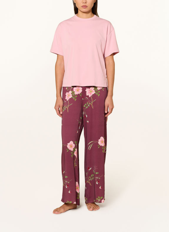 ESSENZA Pyjamabroek IDA MAREN DONKERROOD / ROZE / GROEN