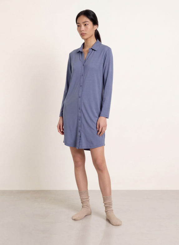 ESSENZA Chemise de nuit VALENTINA UNI BLEU