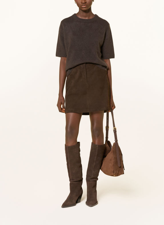 COMMA Knit shirt DARK BROWN