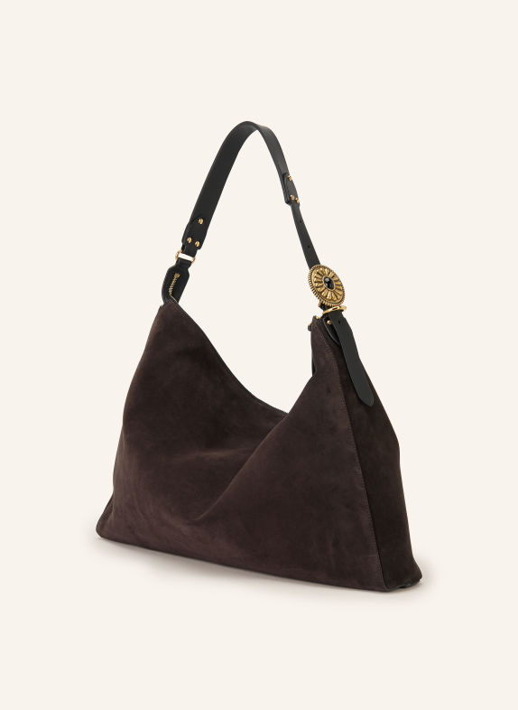 ETRO Schultertasche DUNKELBRAUN / GOLD