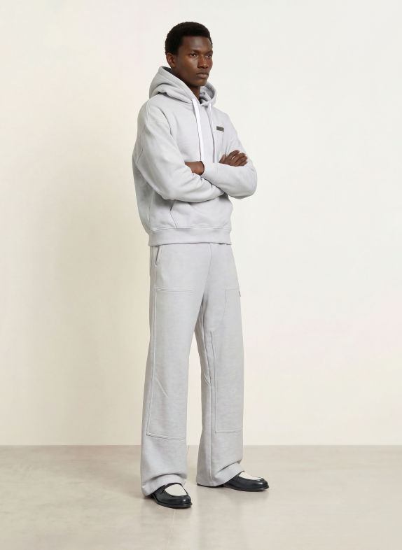 HUGO Hoodie NIMOSOD LICHTGRIJS