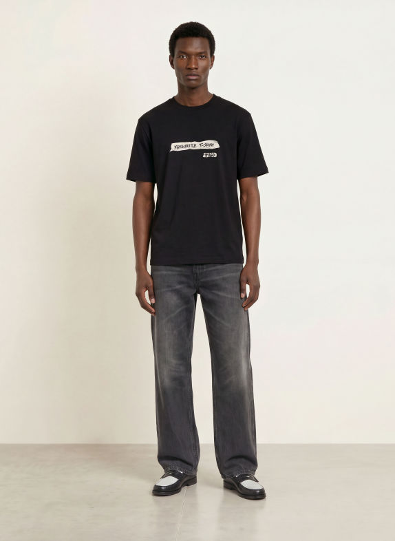 HUGO T-shirt NAXTER ZWART