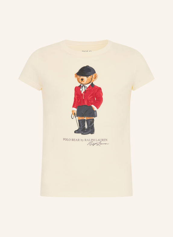 POLO RALPH LAUREN T-Shirt CREME / DUNKELROT / SCHWARZ