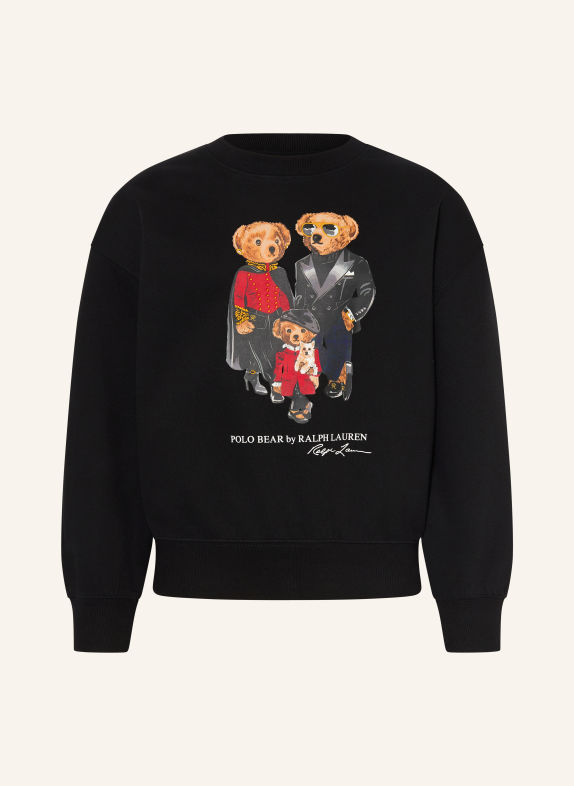 POLO RALPH LAUREN Bluza CZARNY / BRĄZOWY / CIEMNOCZERWONY