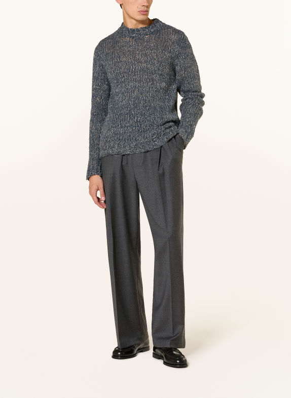 BARENA VENEZIA Pull MARESELO en alpaga BLEU GRIS