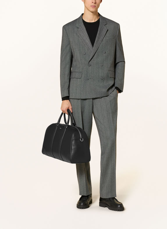 HUGO Geantă de weekend GO-BAG HOLDALL NEGRU / ARGINT