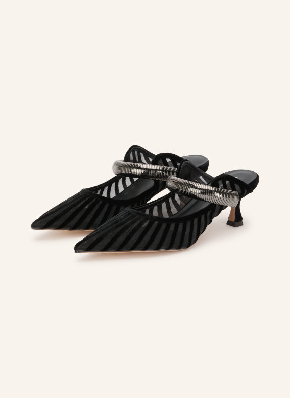 Lola Cruz ALEXA Mules BLACK